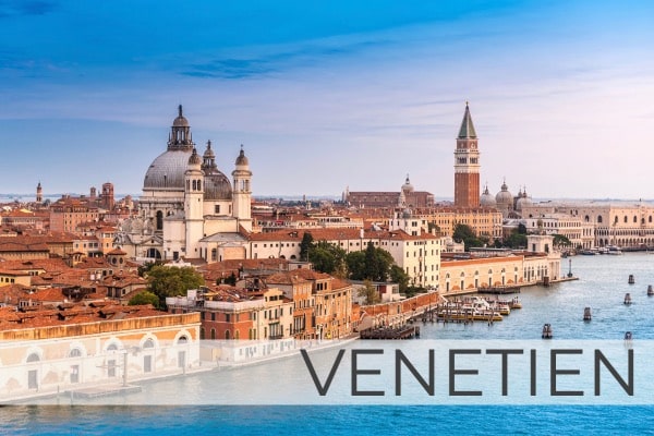 Region venetien mit Blick über die Lagune und Venedig
